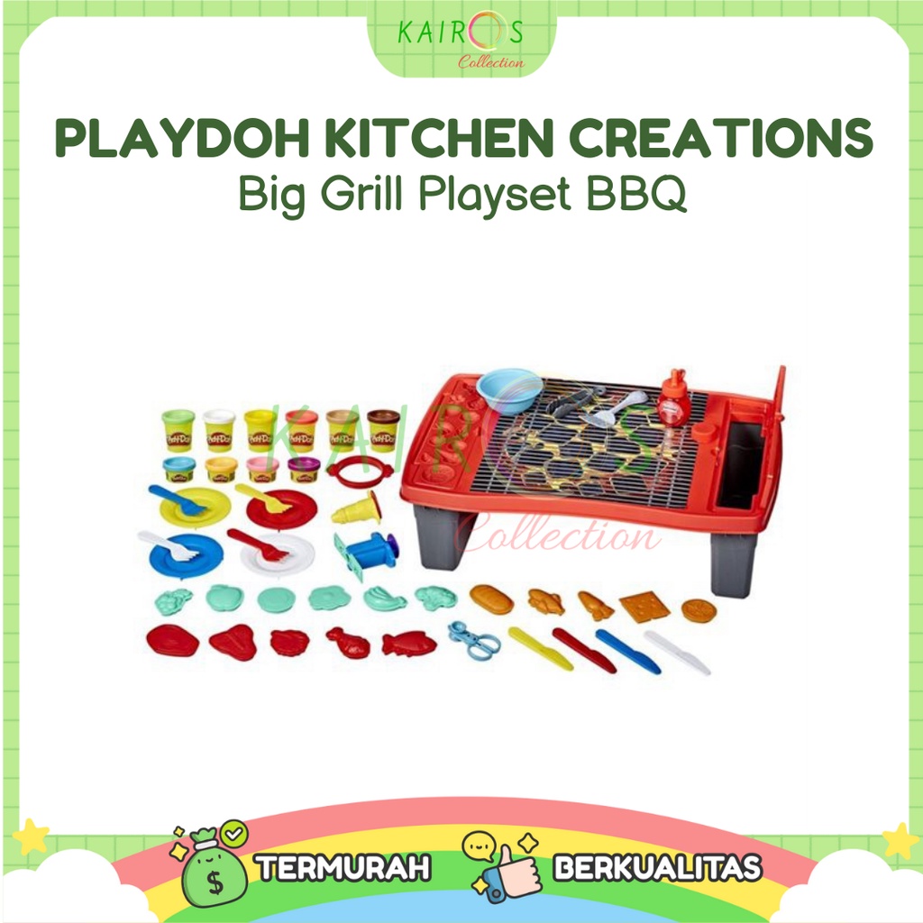 Playdoh Kitchen Creations Big Grill Playset BBQ