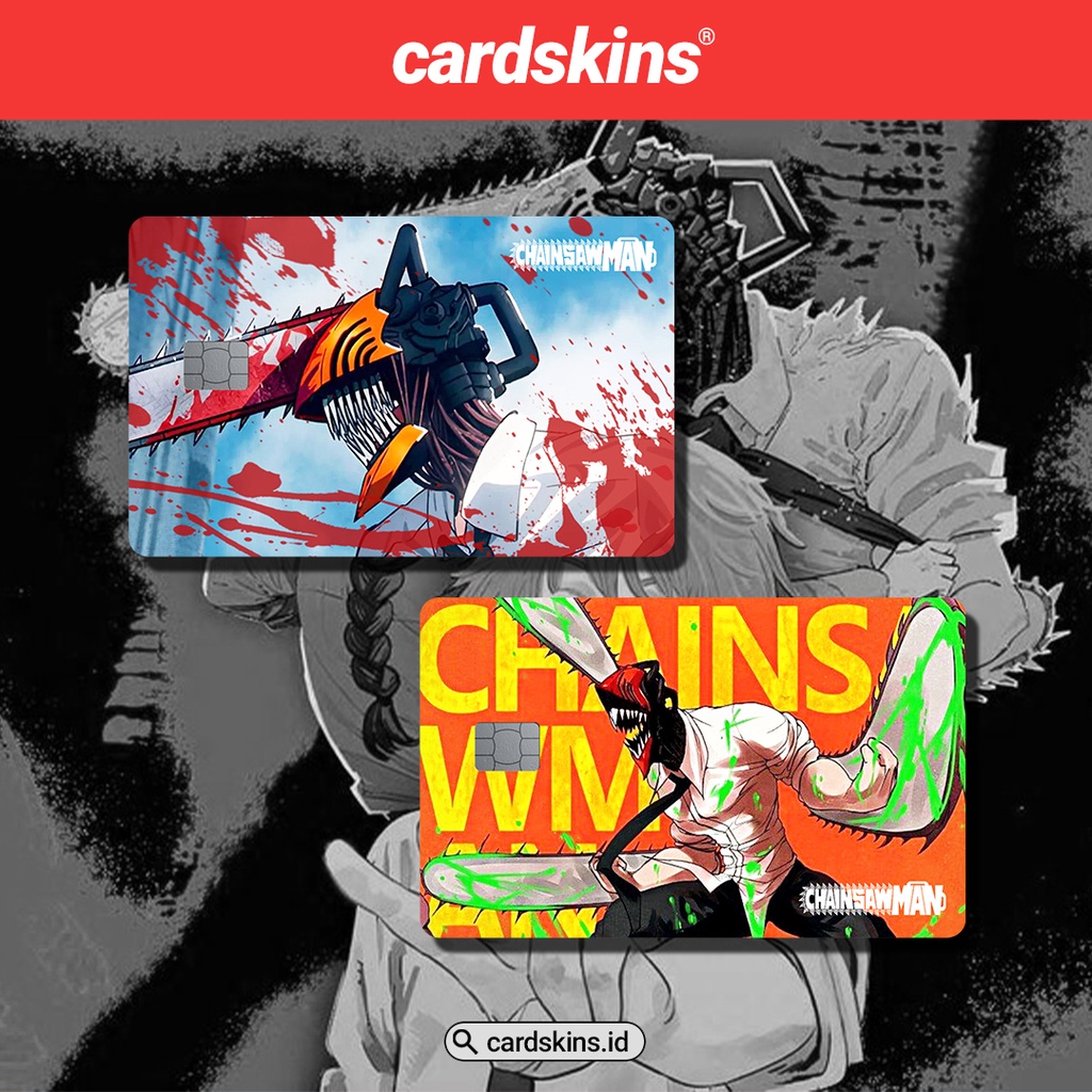 CHAINSAW MAN SPECIAL HOLOGRAM | GARSKIN / STICKER KARTU ATM / SKIN KARTU ATM / DEBIT / CREDIT / EMONEY / FLAZZ | CARDSKINS