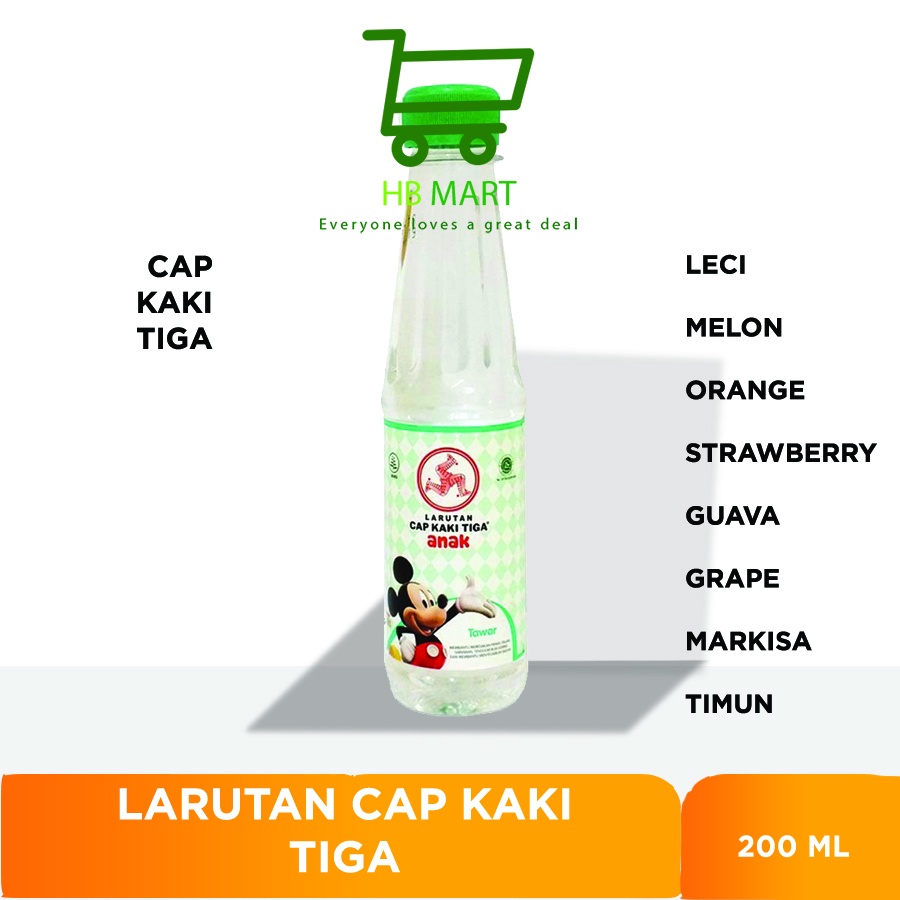 

LARUTAN KAKI TIGA ANAK BOTOL 200ML