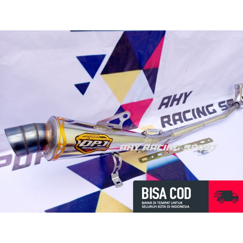 KNALPOT RACING DPJ BEBEK JUPITER Z VEGA R VEGA ZR SUPRA SMASH SOGUN KARISMA dll