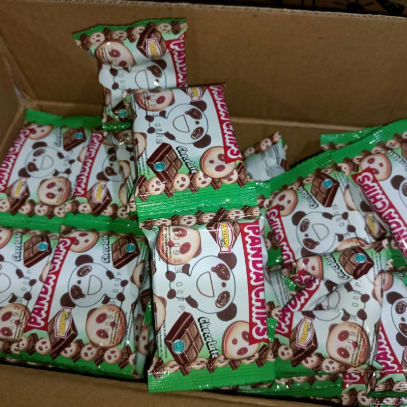 Panda chips Snack rasa Coklat renceng isi 10pcs