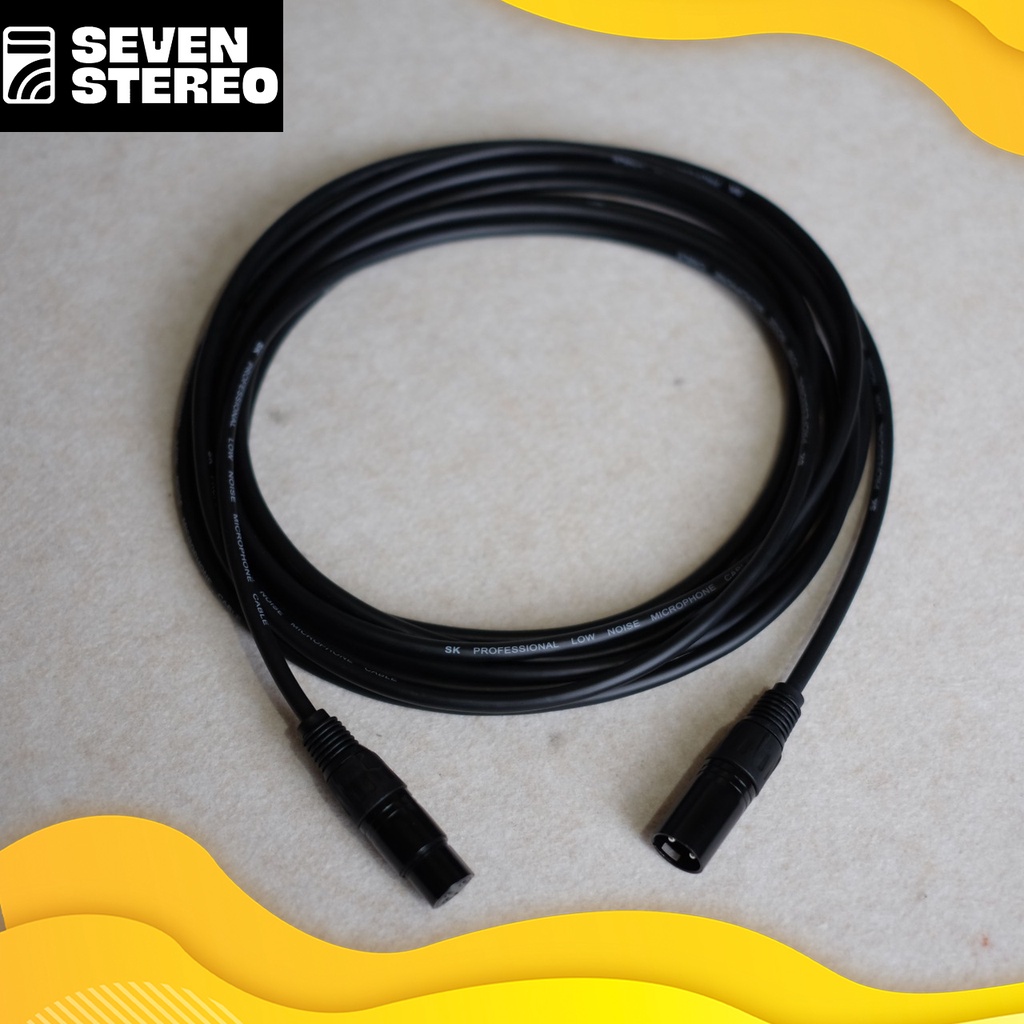 Kabel Mic Cannon XLR 5 Meter Recording - Karaoke
