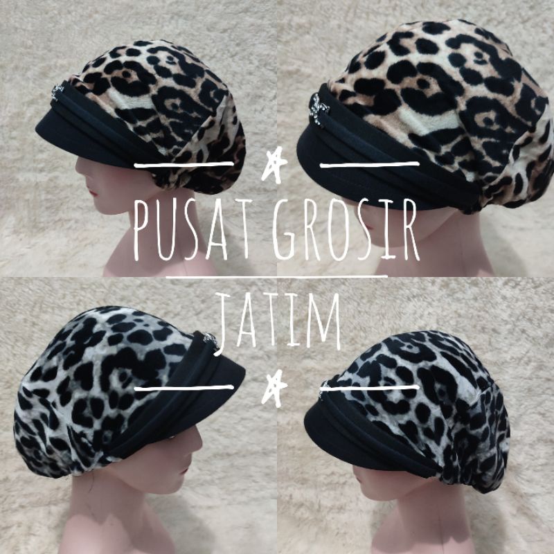 Topi kupluk kerpus ibu ibu emak bludru songkok kupluk nenek topi kupluk wanita dewasa