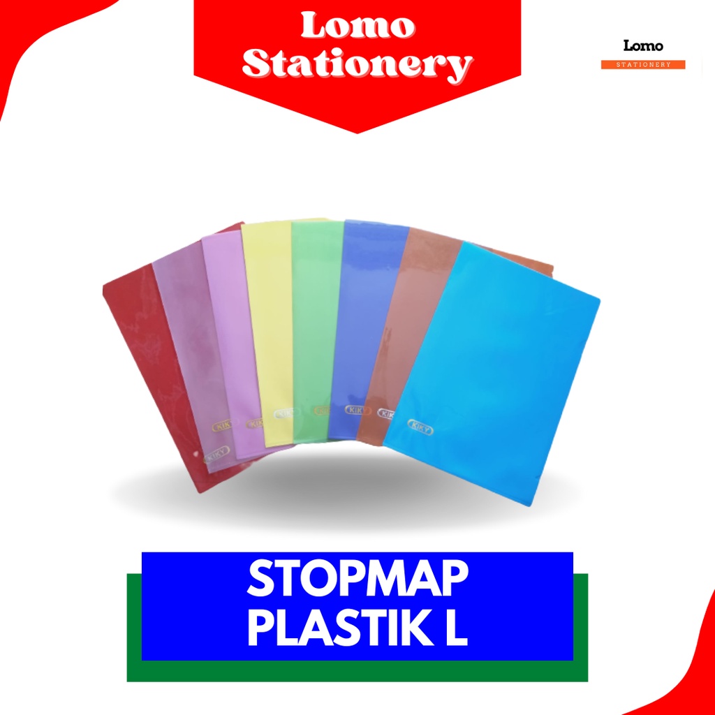 Stopmap Plastik L Transparan Kiky