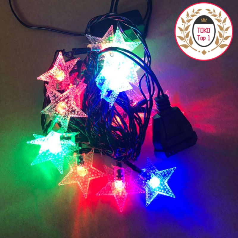 lampu tumblr bola Krystal bintang hati /lampu natal led /tumblr light/ tumblr led warna warni