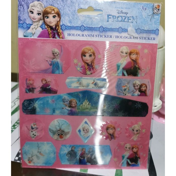 

stiker hologram disnet frozen/hologram disney sticker