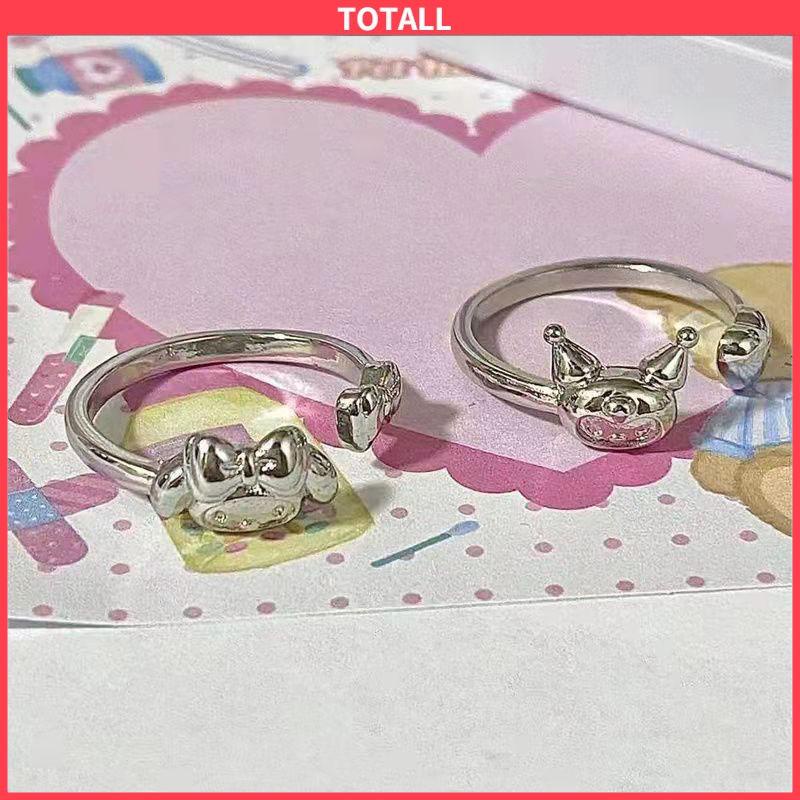 COD Cincin Kuromi Melody Adjustable Kartun Lucu Korea Cincin Untuk Wanita-Totall