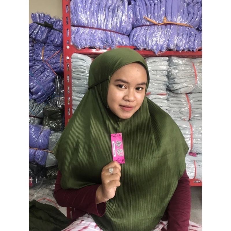 BERGO MARYAM PLISKET HYGET JUMBO SHAWL LIDI TALI INSTAN