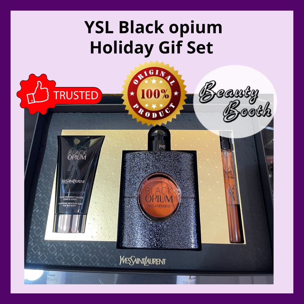 YSL Black opium Gif Set Free Pouch | Black Opium Party Set | Holiday Set