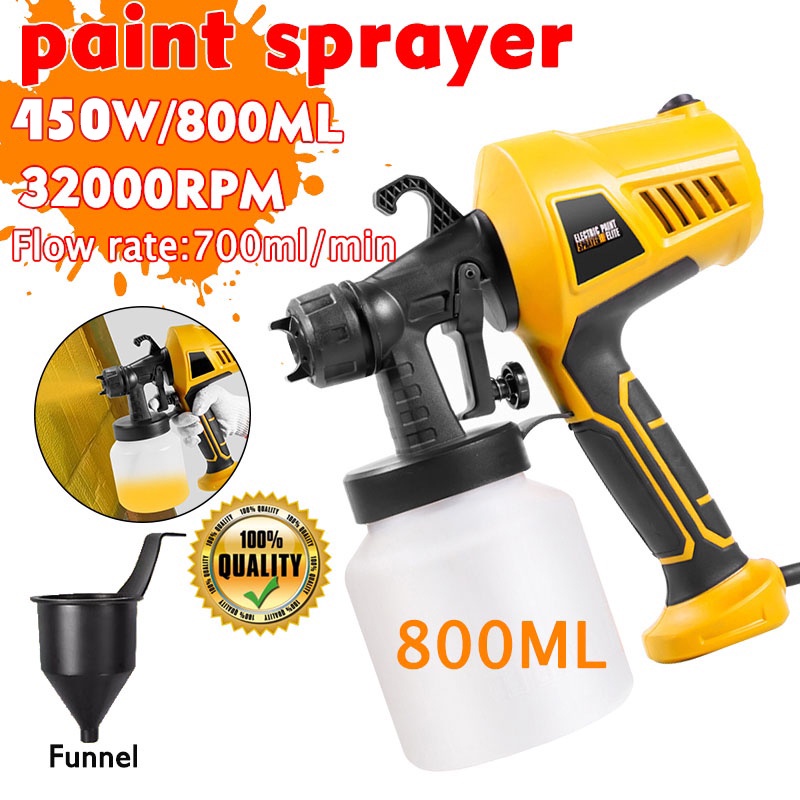 New Tengoo alat cat semprot listrik 450W 800ml, mesin cat semprot listrik, jual sprayer elektrik