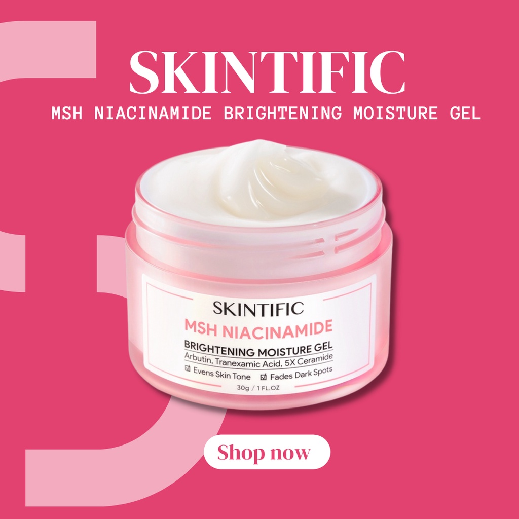 Skintific MSH NIACINAMIDE BRIGHTENING MOISTURE GEL 30gr 100% ORIGINAL