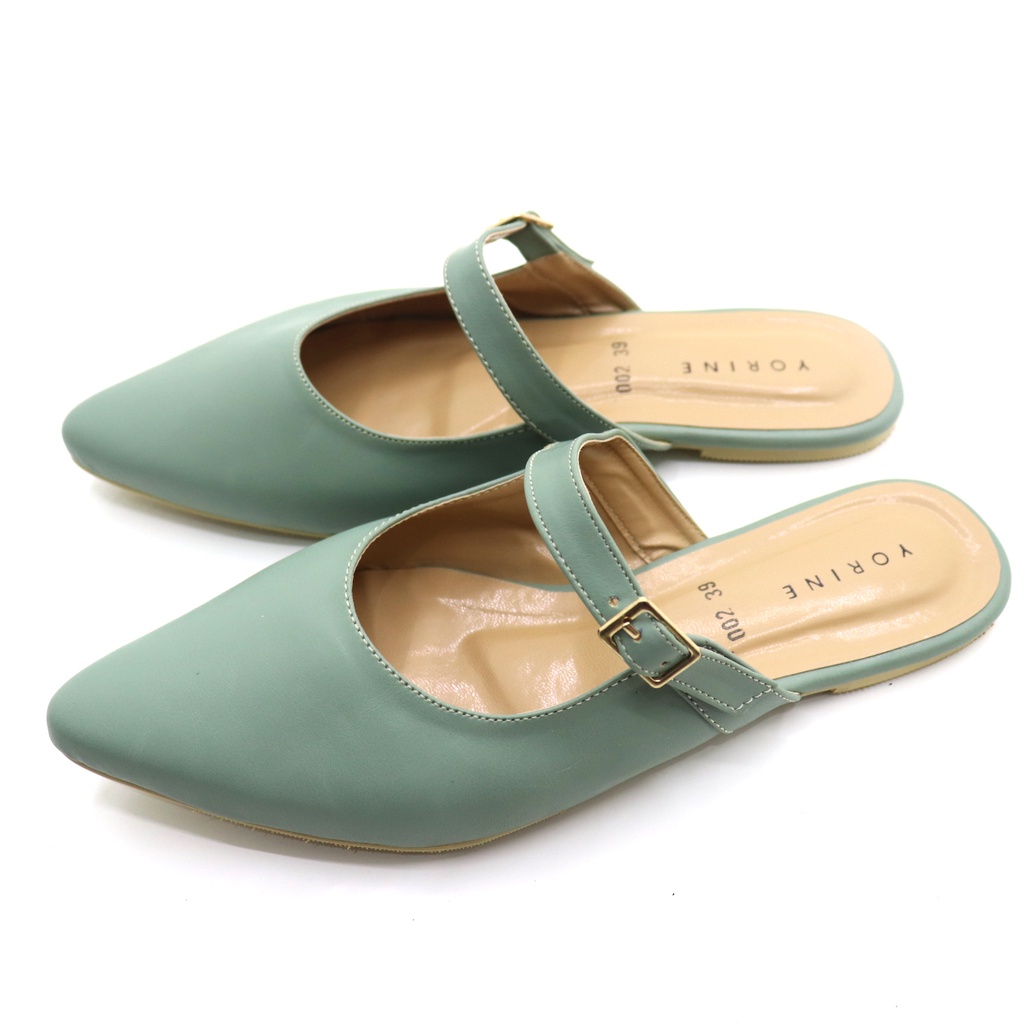 Sandal Slop Wanita Sepatu Slop Wanita Nana Flat Shoes Kekinian Model Terbaru Sbm Store