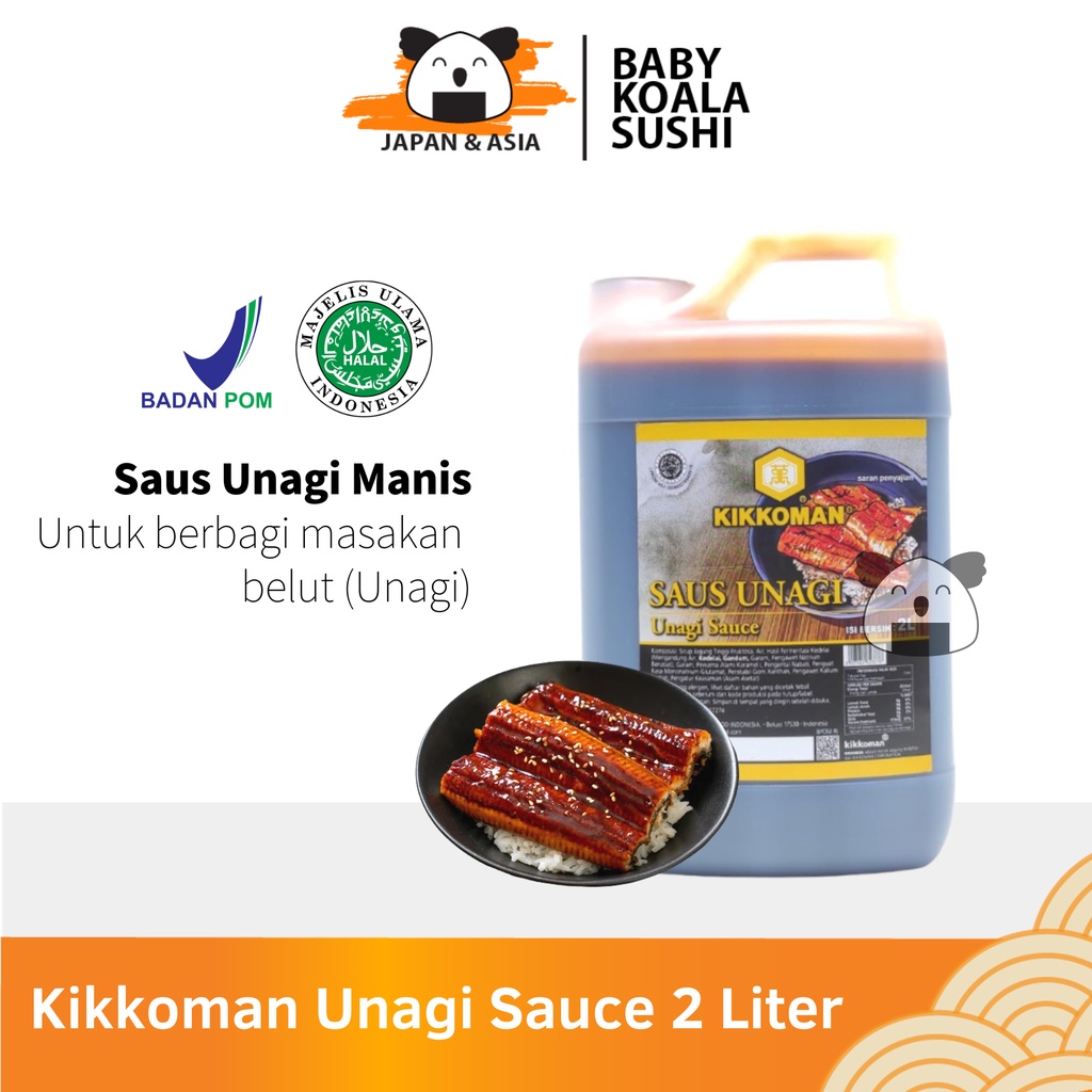 KIKKOMAN Unagi Sauce Ikan Bakar 2 Liter Halal