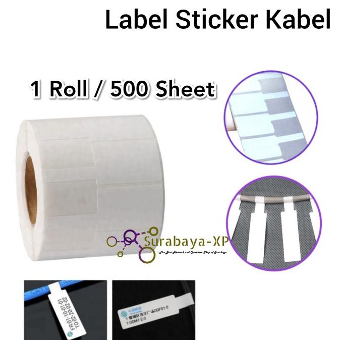 

Label Sticker Kabel Model Ties 1 Roll 500 Sheet