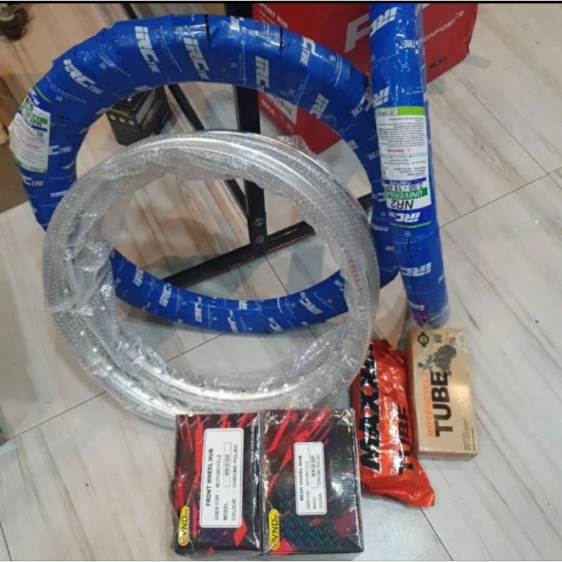 Paketan Velg Crv Exel 17 18 Jari Set tromol Vnd New cb 150 ban irc 17 18 Set