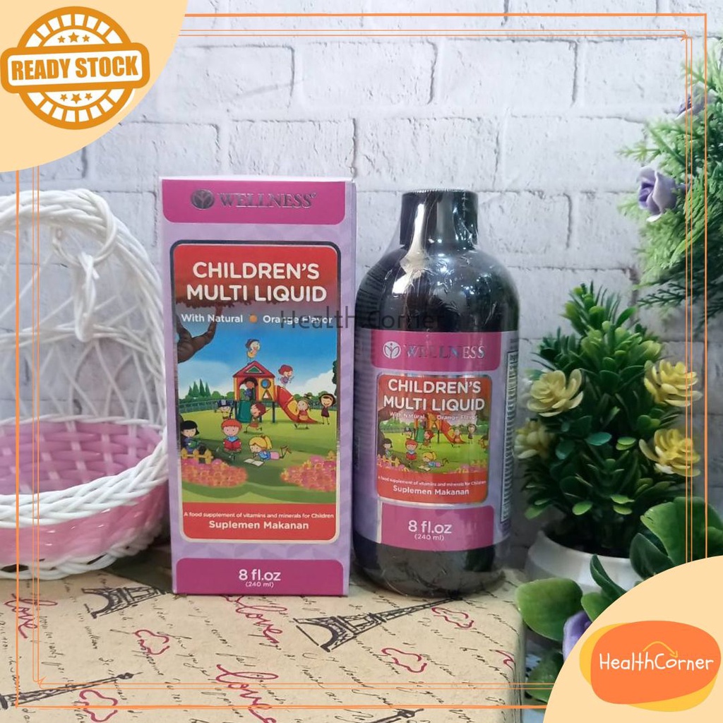 Wellness Children Multi Liquid 240ml - Kids Multivitamin Immunity Syrup