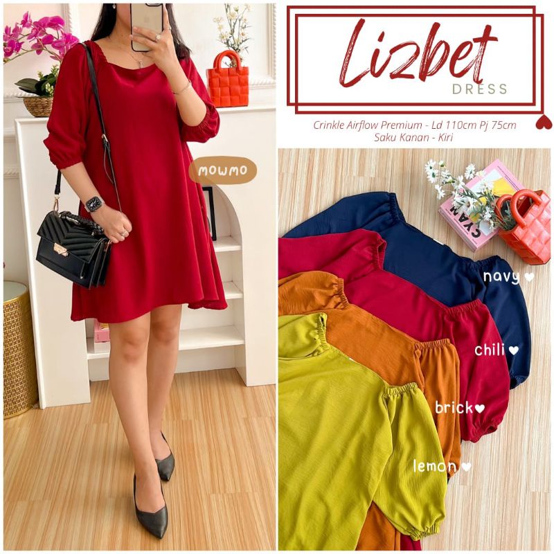Mini dress cantik original by Mowmo Lizbet dress