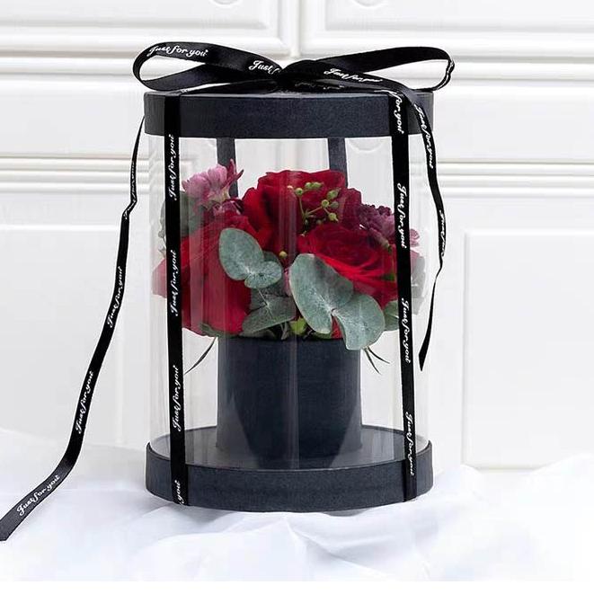 

Murah Terbatas Mini Round Transparant Box - Bloom box - Kotak kado kerajinan GB003