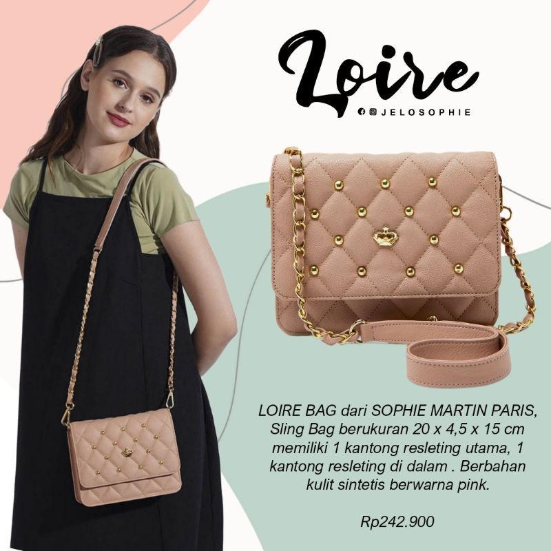 TAS LOURE SOPHIE MARTIN TAS SELEMPANG TALI RANTAI WANITA TAS TERBARU SOPHIE PARIS ORIGINAL
