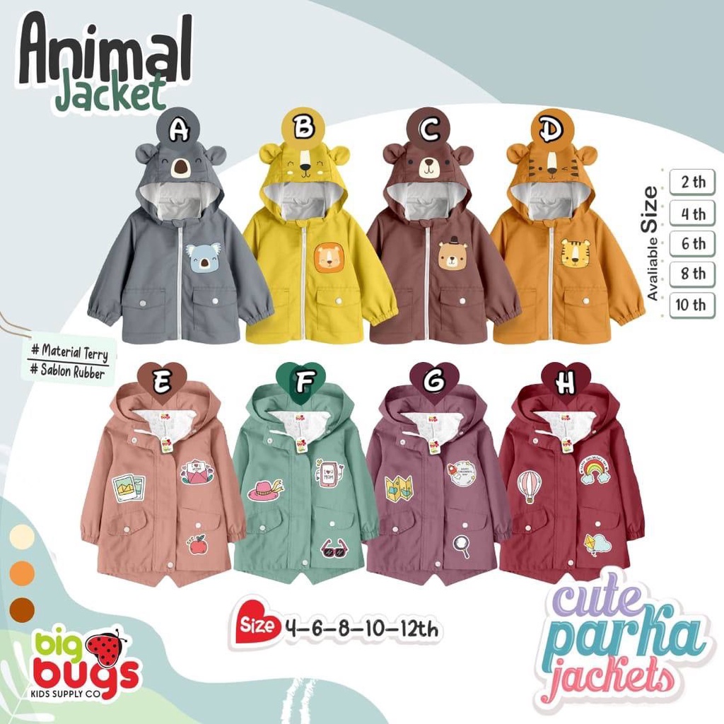 Bigbugs Cute Parka Jackets &amp; Animal Jacket