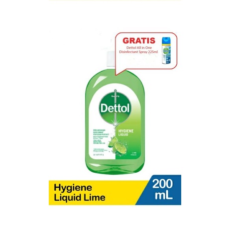 Dettol Hygiene Liquid 200ml + Desinfektan Spray 225ml