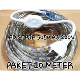 PAKET 10M LAMPU LED STRIP SELANG 5050 SMD FREE SOKET 1PCS