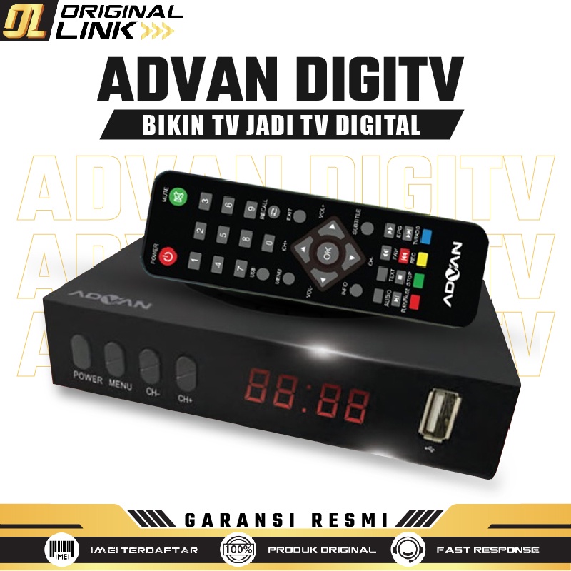 Jual Set Top Box Advan DV3 T2 STB Digipro DigiTV Antena Converter TV
