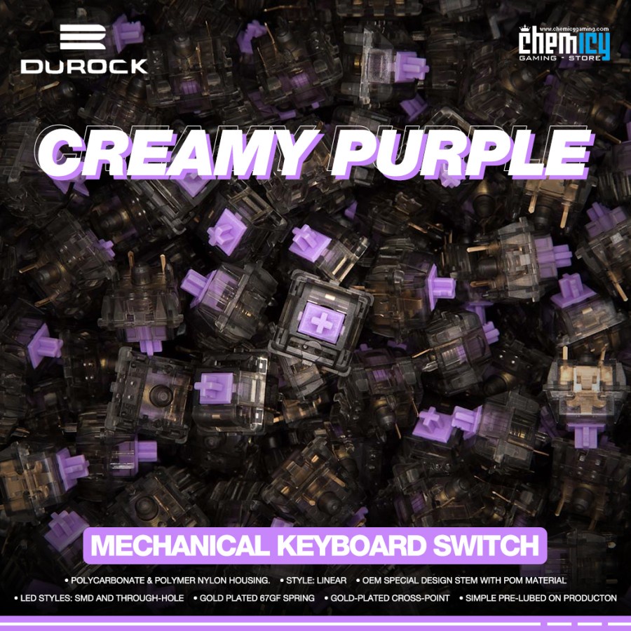 Durock Creamy Purple Smokey Switch