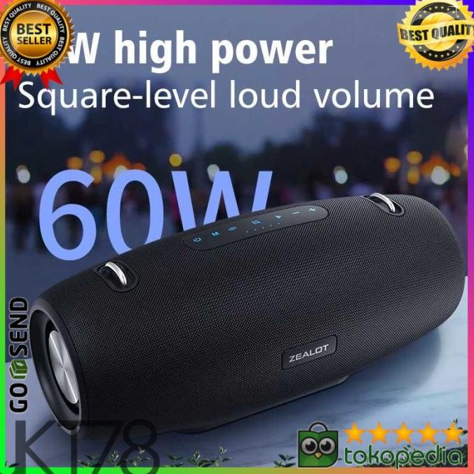 ZEALOT PORTABLE BLUETOOTH SPEAKER OUTDOOR WATERPROOF - S67 BRG56456ER