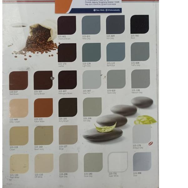 FTALIT GLOSS / CAT KAYU BESI HITAM & PUTIH 1 KG