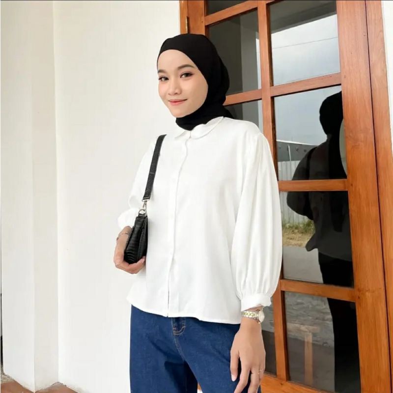 Elze Blouse Premium / Kemeja Blouse wanita / Outfi wanita / OOTD Terbaru