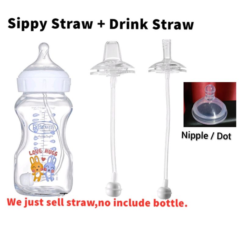 Silicone Nipple untuk Botol Susu Wide Neck Dr Brown's Options+ /  Nipple Wide Neck Options+ / Silicone Teat Dr Browns Spout Sedotan Botol Susu Dr Browns Wide Neck / Dot Nipple Dr Browns