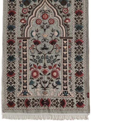 Sajadah Tatuis Tiara 038 Polyester Abu Lipat Tipis Adem Travel