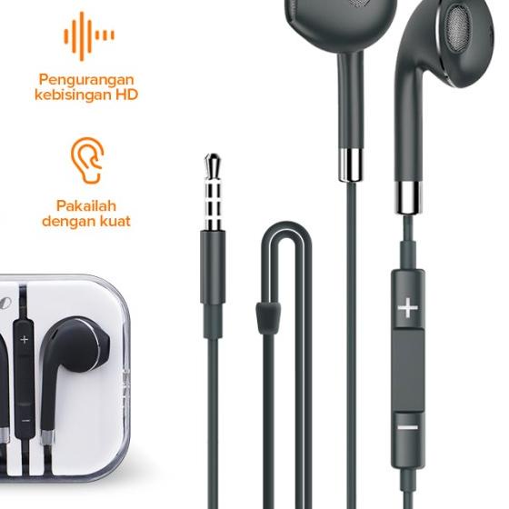 TACOO Earphone Wired Kabel Headset In-Ear Deep Bass - Hijau