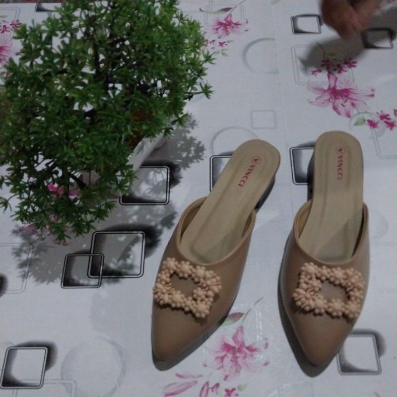 selop sepatu vincci model kepang ph 2cm