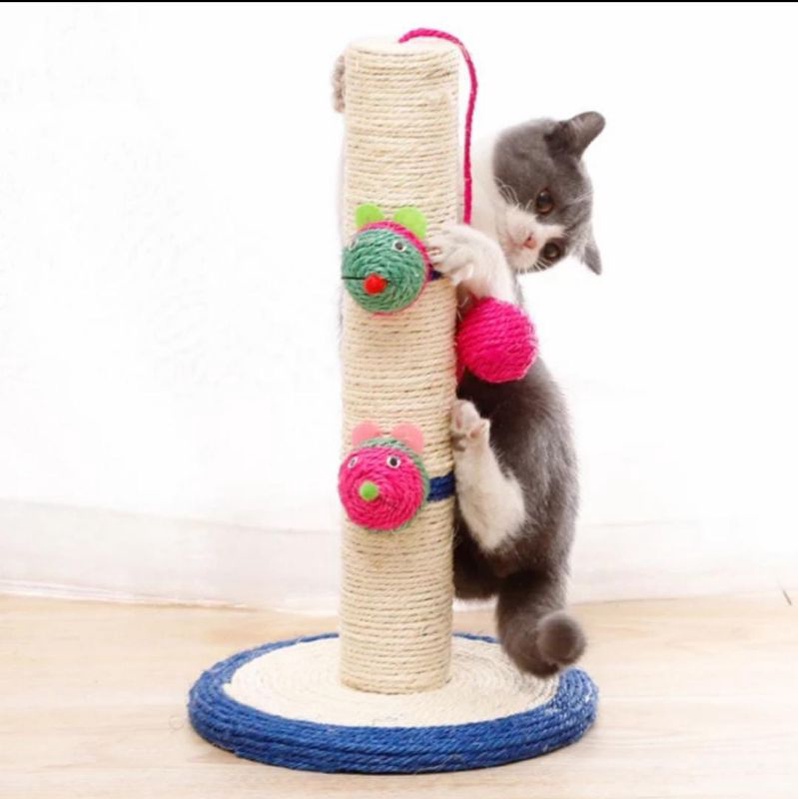 Cat Tree Condo Tali Sisal Garukan Kucing 41x24x7