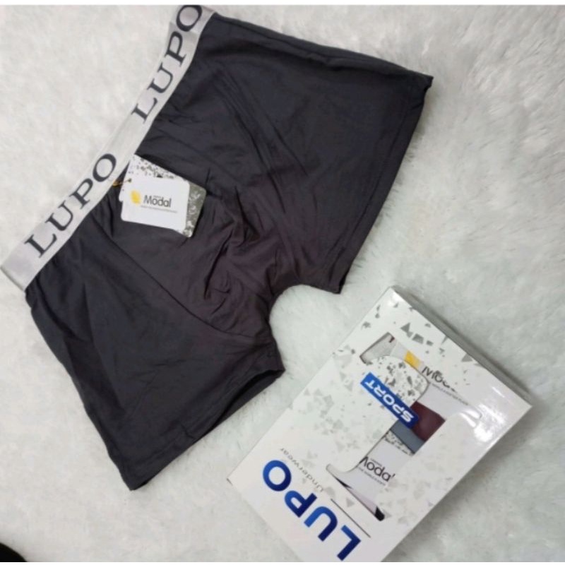 ISI 3PCS / BOXER LUPO / CELANA BOXER PRIA MERK LUPO