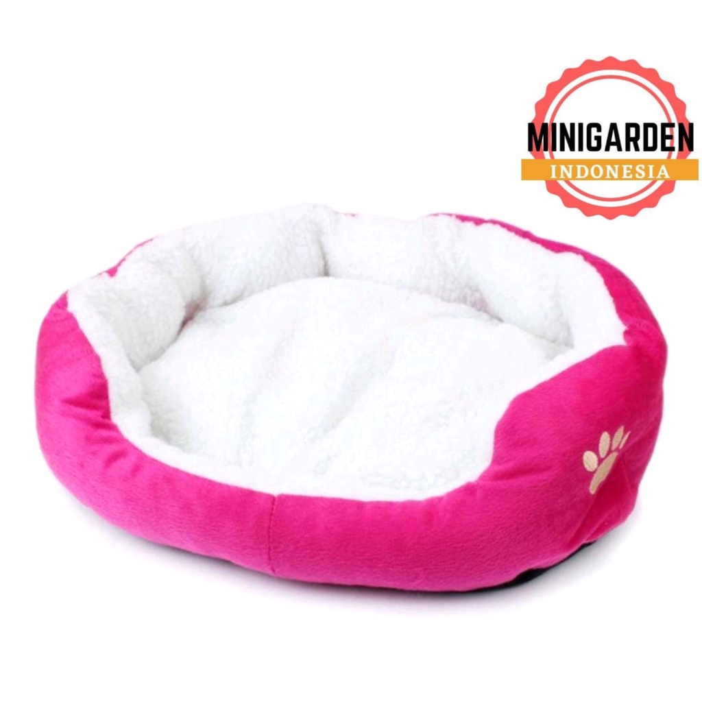 BANTAL ANJING MOTIF TAPAK KAKI dog bed bulu kasur anjing tempat tidur kucing