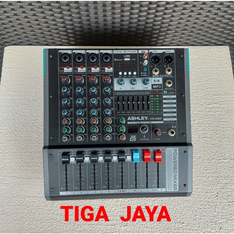 Jual Power Mixer Ashley CR 6000 CR6000 6 Channel Original Shopee