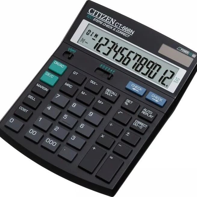 

Citizen Calculator Kalkulator / Alat Hitung Ct-666N Ct 666N Original