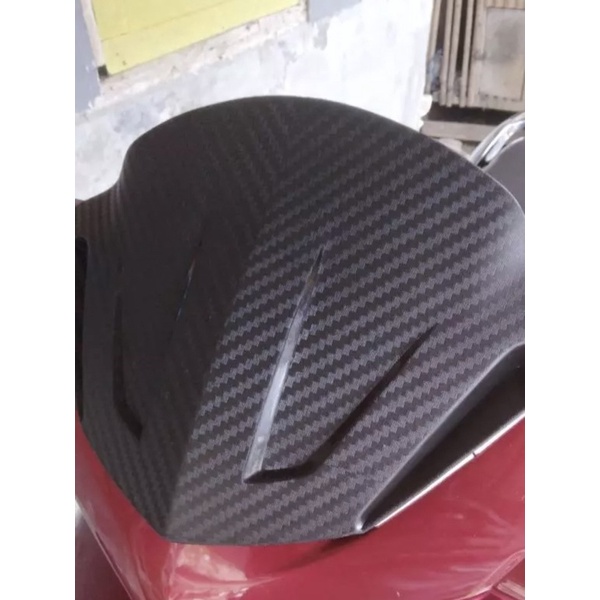 COD Visor Motor Beat Karbu Warna Hitam Carbon Bahan Berkualitas