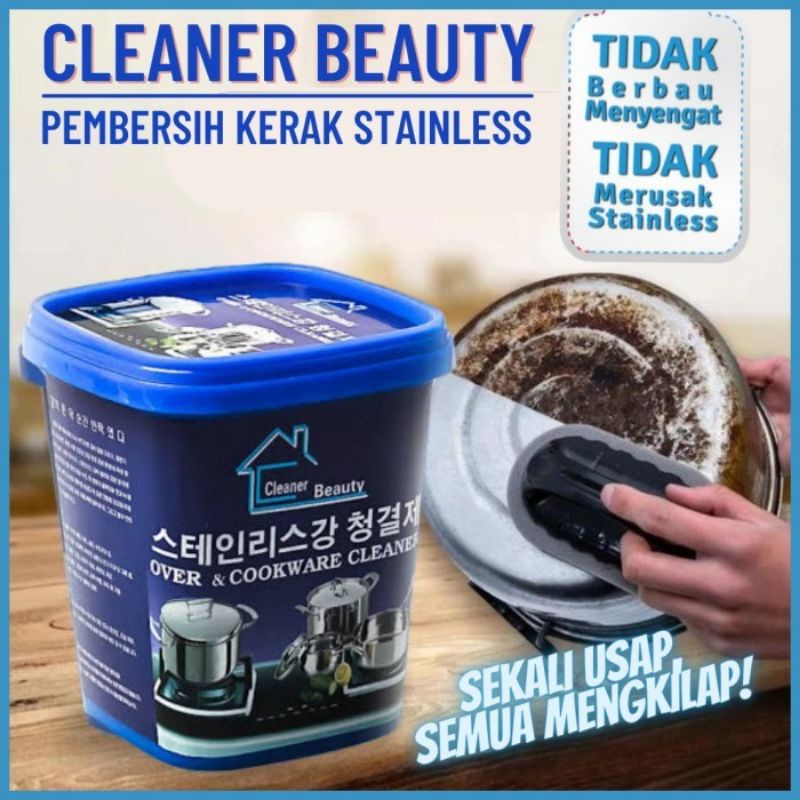 Pembersih Kerak Noda Teflon Wajan Logam Stainless Steel