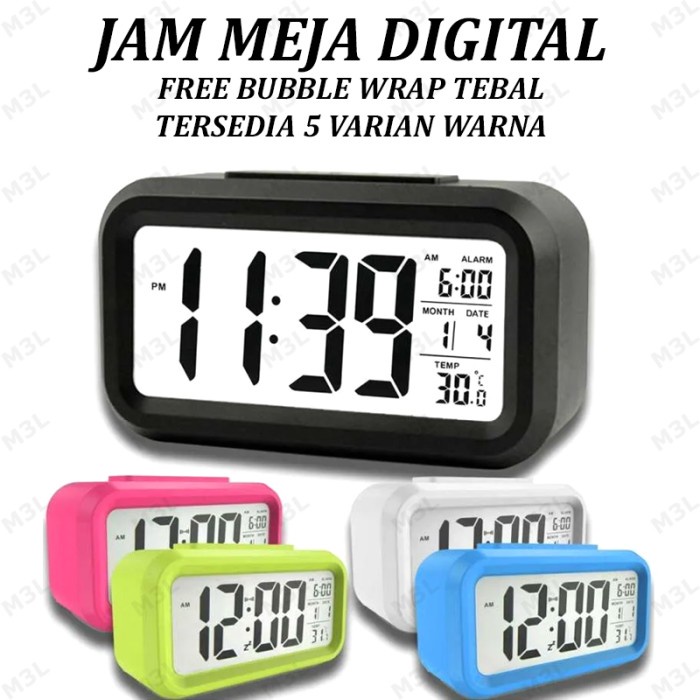 Jam Meja Digital / Jam Weker / Digital Smart Alarm Clock