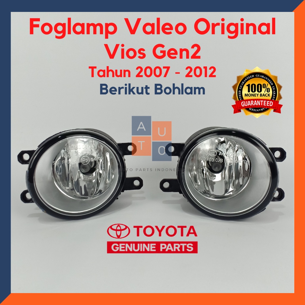 Foglamp Vios/ Lampu Kabut Vios GEN2/ Foglamp Vios Original Valeo Tahun 2007-2012