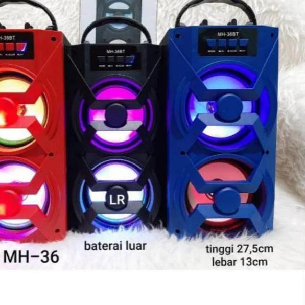 Speaker Bluetooth MH-36BT Free Mic//Speaker Karaoke MH-36BT - Murah