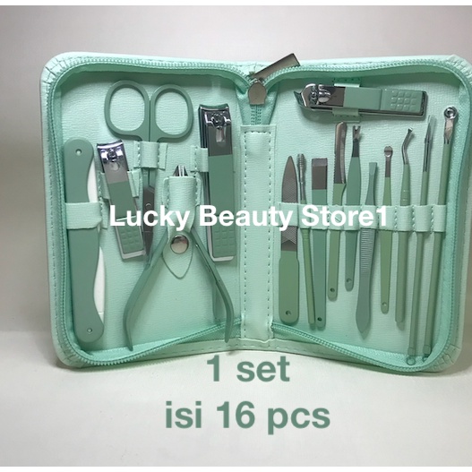 22 pcs Set Gunting Kuku Stainless Steel Kit Alat Kecantikan Manicure Pedicure Kutikula Telinga Bersih kredo bulu hidung