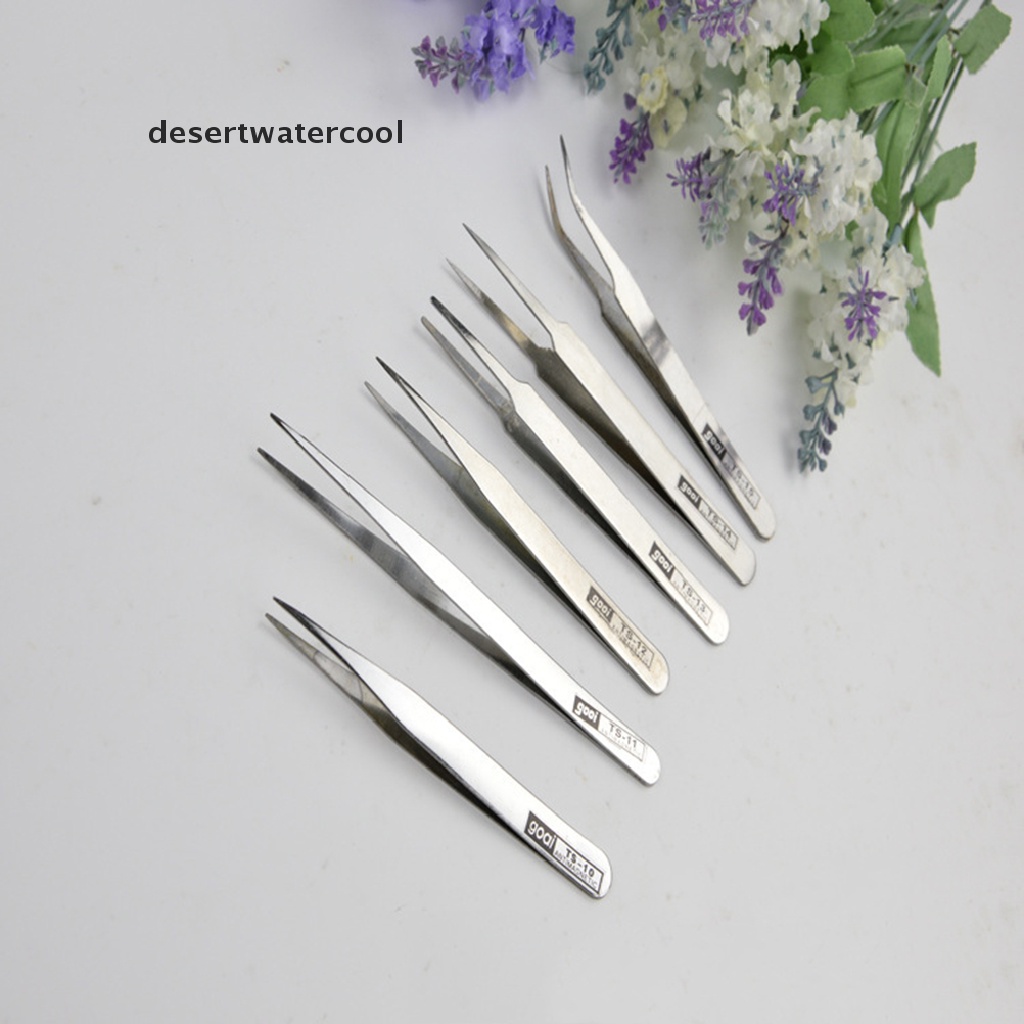 1pc Pinset Bahan Stainless Steel Anti Magnetik Untuk Perhiasan