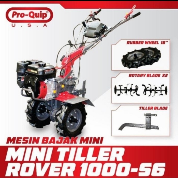 Mesin Bajak Sawah Mini / Mini Tiller Rover 1000-S6 Mesin Bajak PROQUIP