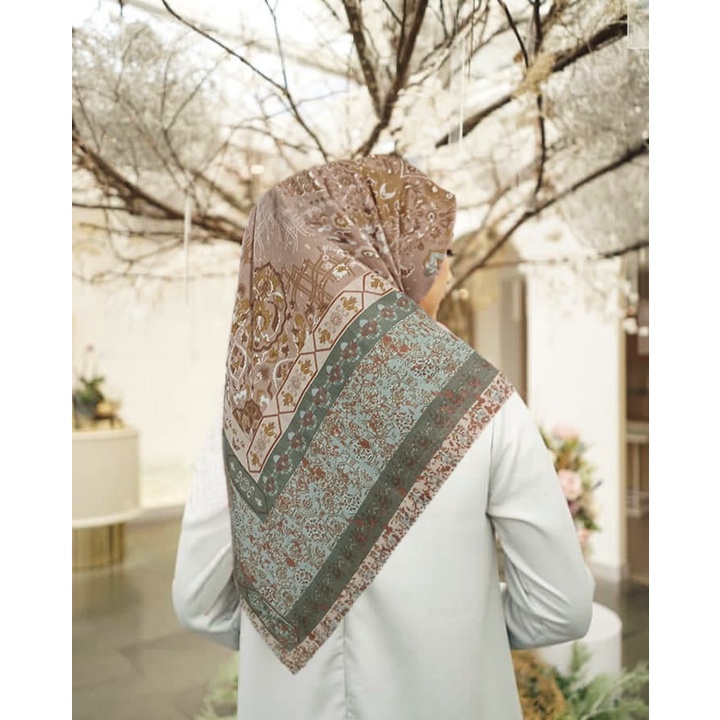 Diskon !! HIjab Voal Segiempat Motif Batik Mata | Jilbab Voal Motif | Kerudung Segi Empat Voal