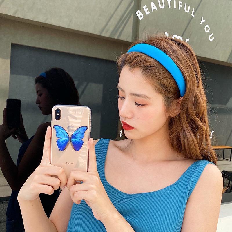 3SP | AC69 Bandana Bando Headband Aksesoris Rambut Wanita Fashion Korea Warna Terbaru Seri Mori Warna Solid Spons Lebar Non-Slip Wanita